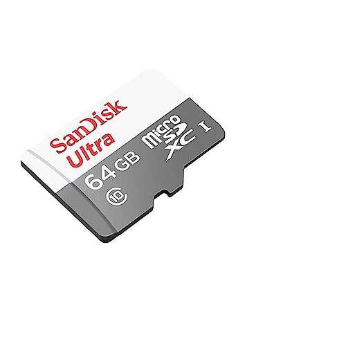 SanDisk 64 GB SDSQUNS-064G-GN3MA Class 10 Ultra Android MicroSDXC Memory Card and SD Adapter