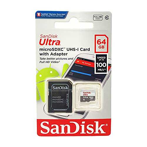 SanDisk 64 GB Class 10 MicroSDHC Ultra Android Memory Card