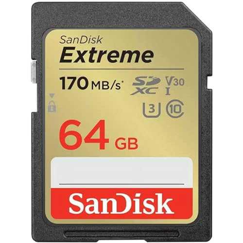 SanDisk Extreme 64GB MICRO SDXC Memory Card up to 150MB/s, Class 10, U3, V30 For Smartphone