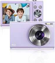 Digital Camera Compact 2.7K Autofocus 48MP Portable Camera with 2.8" Screen, 16X Digital Zoom for Kids, Beginner